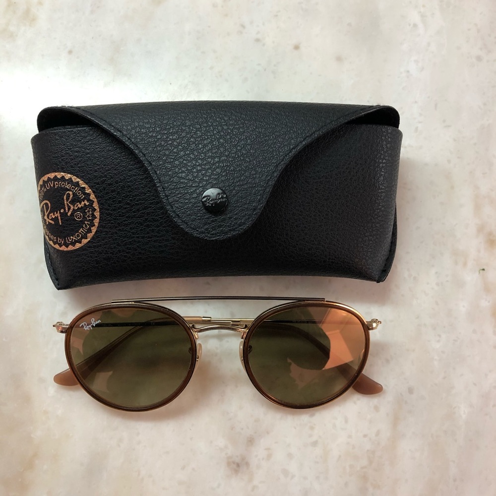 Round double bridge Ray Ban sunglasses